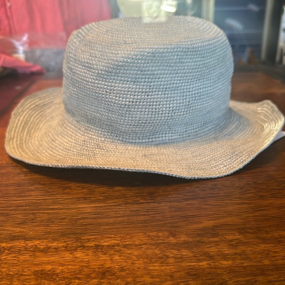 Modern Monarchie summer straw hat in Baby blue. Small. NWTs - Picture 2 of 8